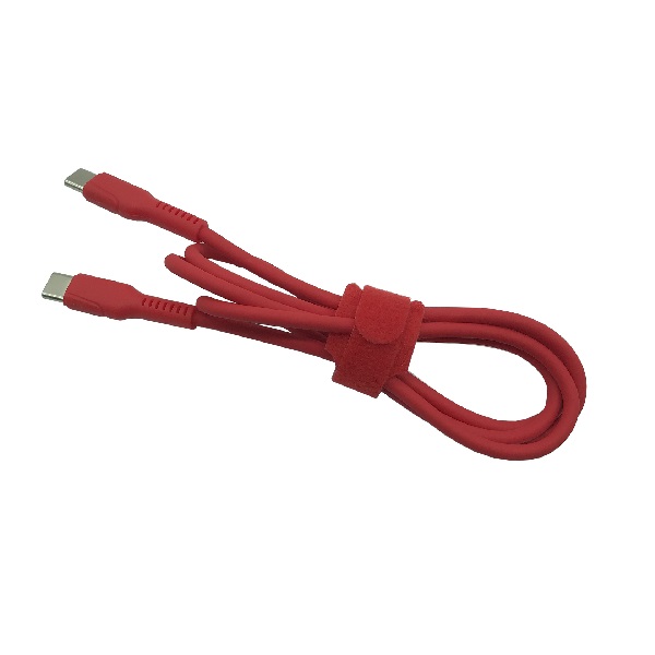 USB TYPE-C TO USB TYPE-C SILICONE POWER CHARGING CABLE - 1 meter length -  PINE STORE